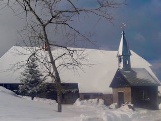 Alter Beckenhof im Winter